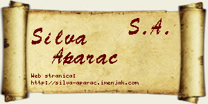Silva Aparac vizit kartica